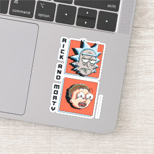 Pixelverse Rick och Morty Panel-grafik Klistermärken