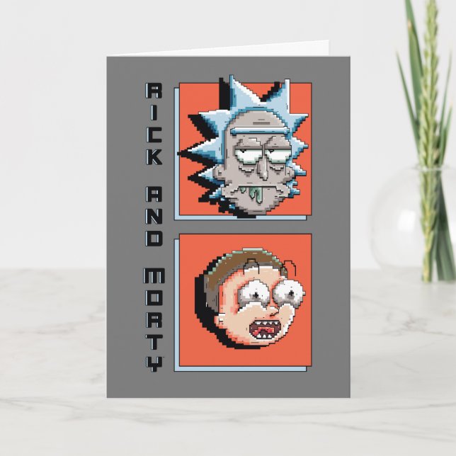 Pixelverse Rick och Morty Panel-grafik Kort (Framsida)