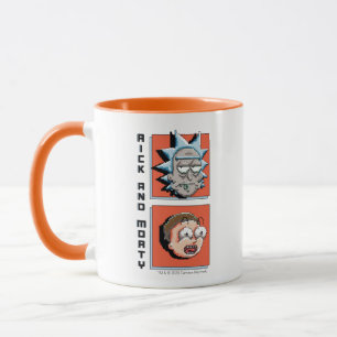 Pixelverse Rick och Morty Panel-grafik Mugg