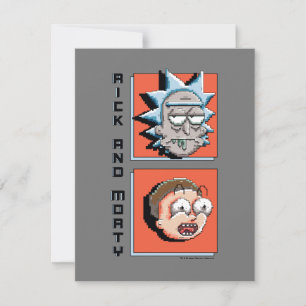 Pixelverse Rick och Morty Panel Graphic Anteckningskort