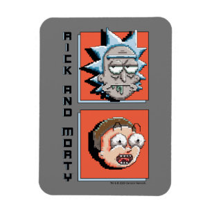 Pixelverse Rick och Morty Panel Graphic Magnet