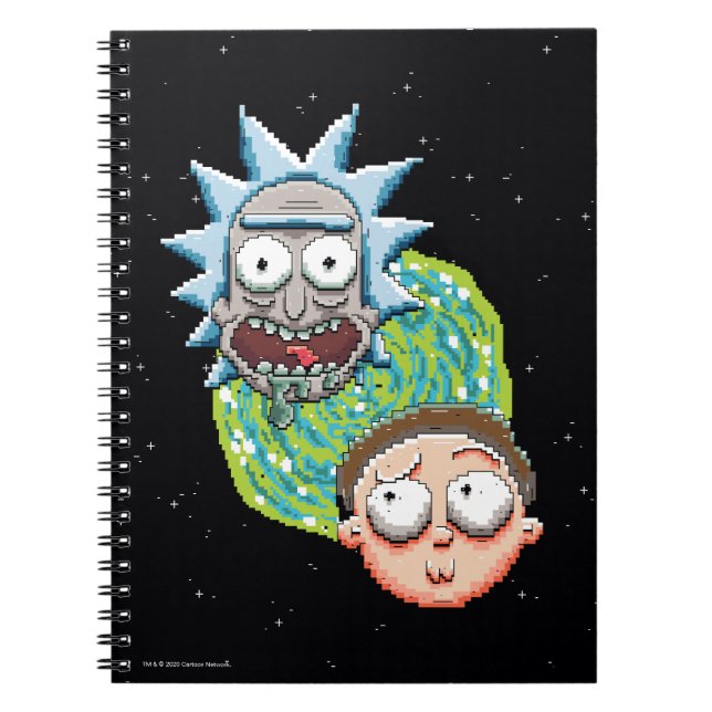 Pixelverse Rick och Morty Portal Graphic Anteckningsbok (Framsidan)