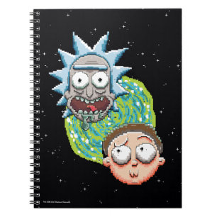 Pixelverse Rick och Morty Portal Graphics Anteckningsbok