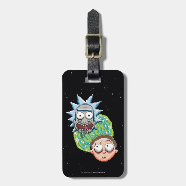 Pixelverse Rick och Morty Portal Graphics Bagagebricka (Vertikal Framsida)