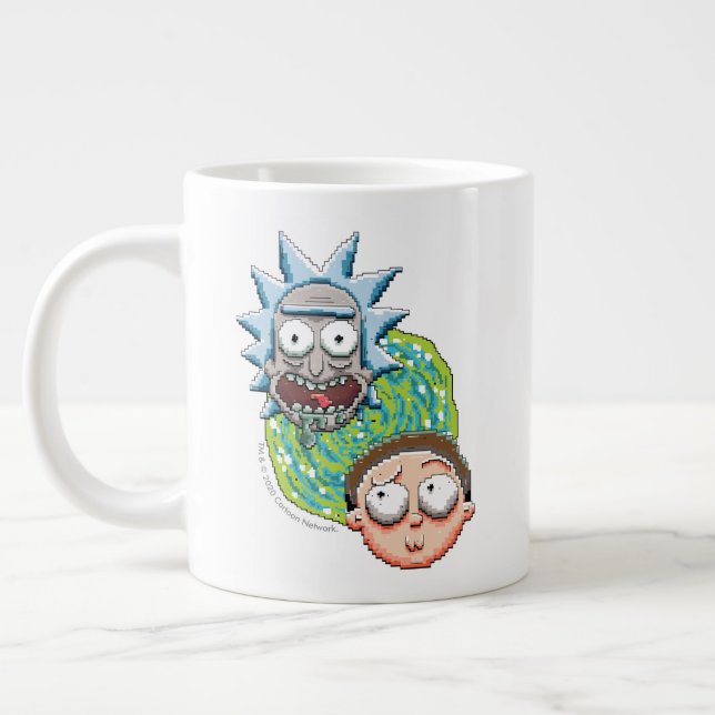 Pixelverse Rick och Morty Portal Graphics Jumbo Mugg (Vänster)