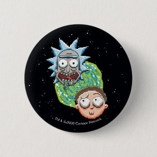 Pixelverse Rick och Morty Portal Graphics Knapp