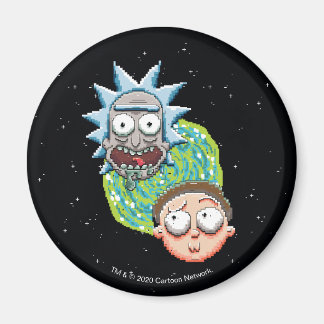 Pixelverse Rick och Morty Portal Graphics Magnet