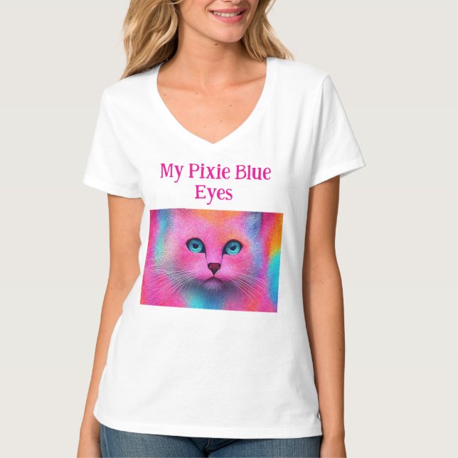 "Pixie" Blå Ögon” T Shirt (Framsida)