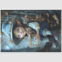 Pixie Blue Hat Tissue Paper