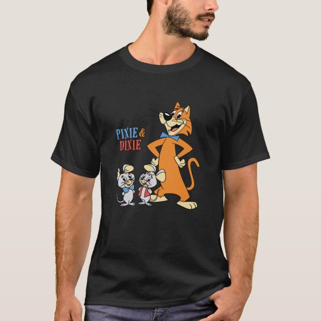 Pixie  Dixie with Mr. Jinks Classic T Shirt (Framsida)
