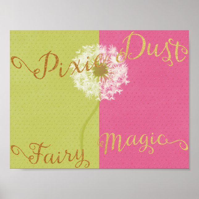 Pixie Dust & Fairy Magic Poster (Framsidan)