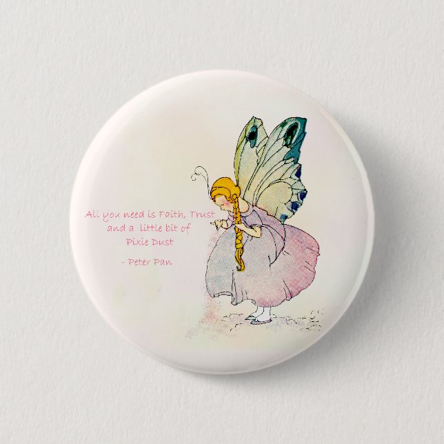 Pixie Dust Round Button Knapp (Framsida)