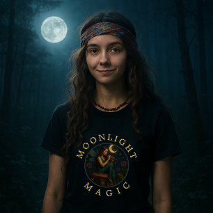 Pixie Elf Fairy på champinjon med flute T Shirt