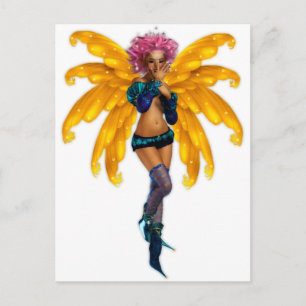 Pixie Fae Fairy Vykort
