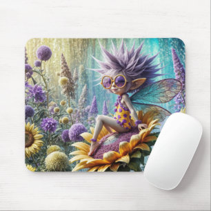 Pixie Fairy på en solros Musmatta