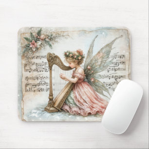 Pixie Fairy spelar en Harp Musmatta
