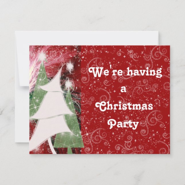 PIXIE HELGDAG TRÄD INBJUDNINGAR (Framsida)