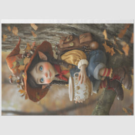 Pixie Orange Hat Lämnat FacingTissue Papper