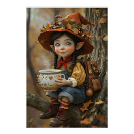 Pixie-Orange - Lämnat  vänd Poster Perfect Poster