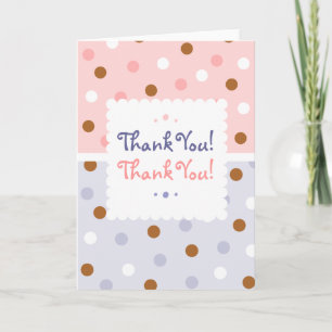Pixie Polka dots Twin Tack Notecard Kort