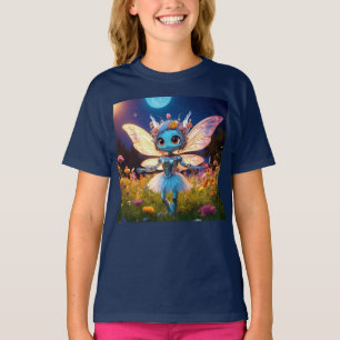 Pixie Robot Ballerina Dansar i Vildblommor T Shirt