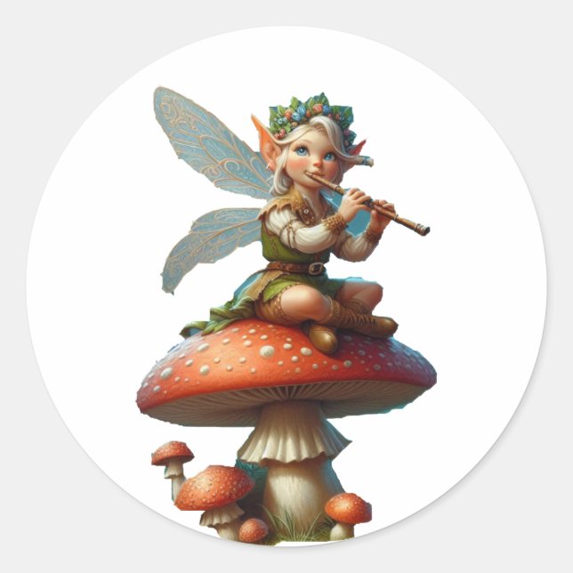 Pixie Runt Klistermärke (Framsida)
