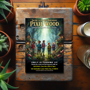 Pixie Wood Magisk Födelsedagsfest Vykort