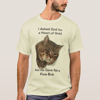 Pixiebob hjärta av den guld- shirt.en t shirt