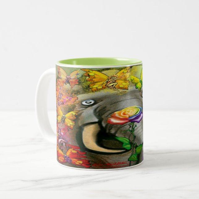 Pixies Rainbow Two-Tone Coffee Mugg (Framsida vänster)
