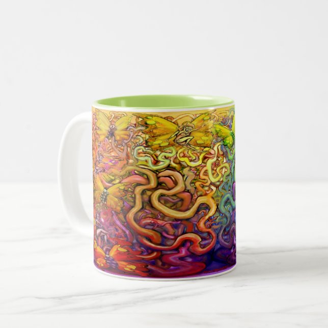 Pixies Rainbow Two-Tone Coffee Mugg (Framsida vänster)