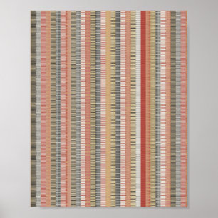 Pixlad matematisk mönster poster