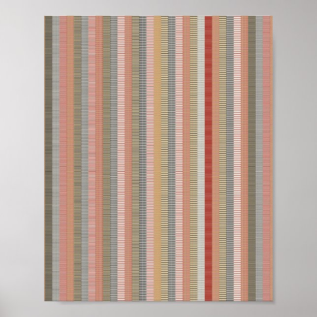 Pixlad matematisk mönster  poster (Framsidan)