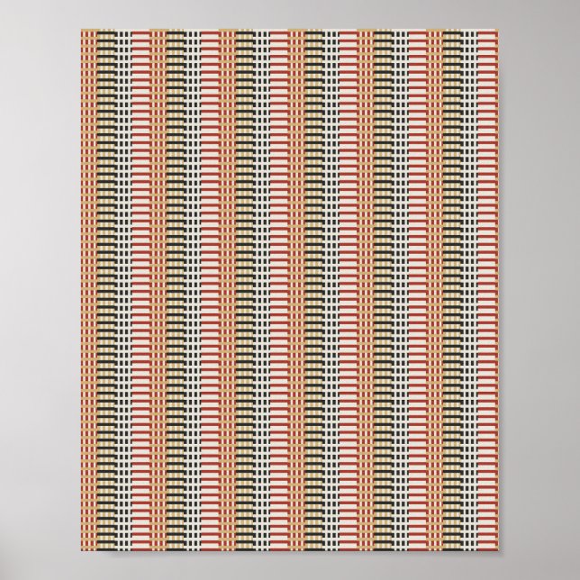 Pixlad matematisk mönster  poster (Framsidan)