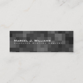 pixlar minimalistisk modern professionell blk. mini visitkort