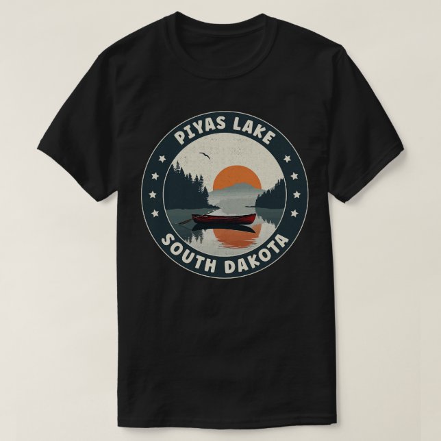 Piyas Sjö South Dakota Sunset T Shirt (Design framsida)