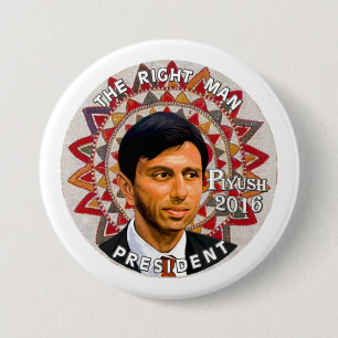 Piyush "Bobby" Jindal för presidenten 2016 Knapp