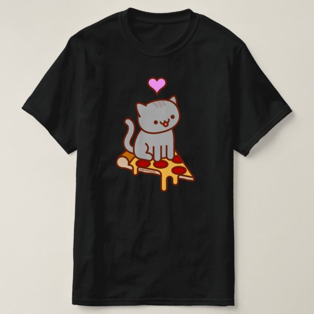 PIZA CAT Funny Katt T-SHIRT (Design framsida)