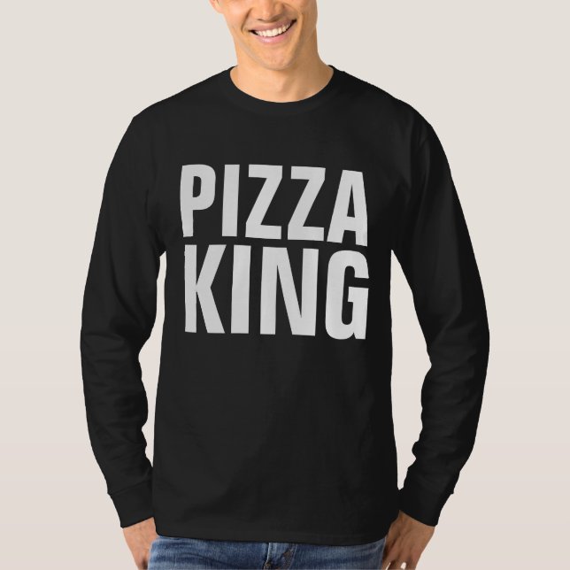 PIZA KUNG t-shirts, Pizza Älskare T T Shirt (Framsida)