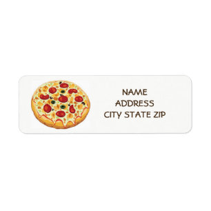 **PIZA PIZZA PIZZA* RETURETIKETTER RETURADRESS ETIKETT