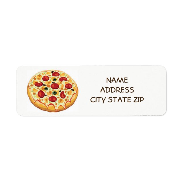 **PIZA PIZZA PIZZA* RETURETIKETTER RETURADRESS ETIKETT (Framsidan)