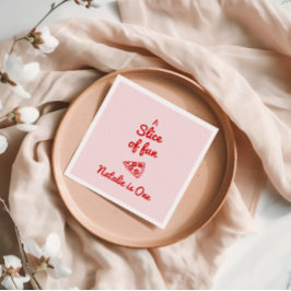 Pizza 1:a handskriven ritad del av Roligtens födel Pappersservett