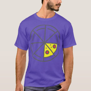 Pizza 2 Slices Cheese Pepperoni Funny Geometric Fo T Shirt