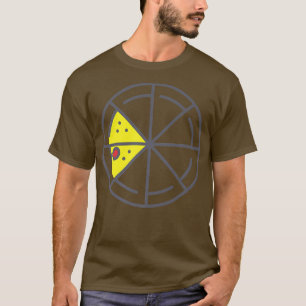 Pizza 2 Slices Cheese Pepperoni Funny Geometric Fo T Shirt
