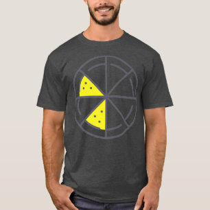 Pizza 2 Slices Cheese Vegetarian Funny Geometric F T Shirt