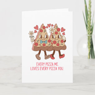 Pizza Alla Hjärtans Dag Kort