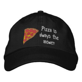 Pizza Älskare Broderad Keps