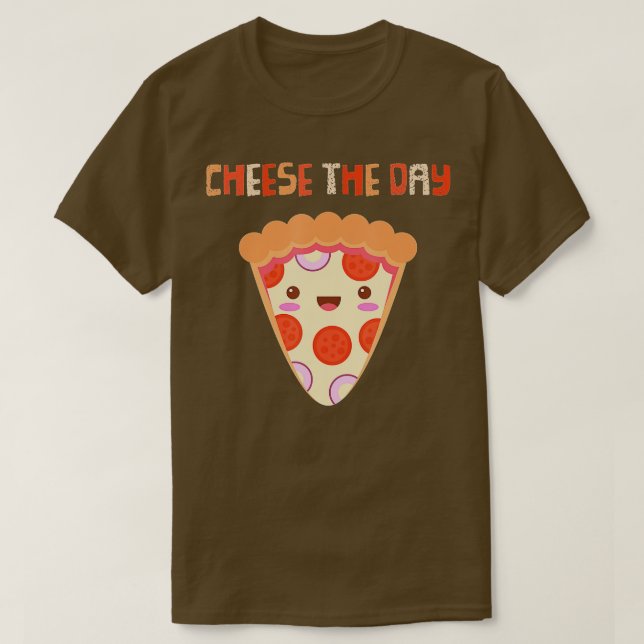 Pizza Älskare Cheese Dagen för den ädla Pepperoni- T Shirt (Design framsida)