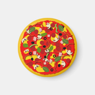 Pizza Älskare Colorful Magnet