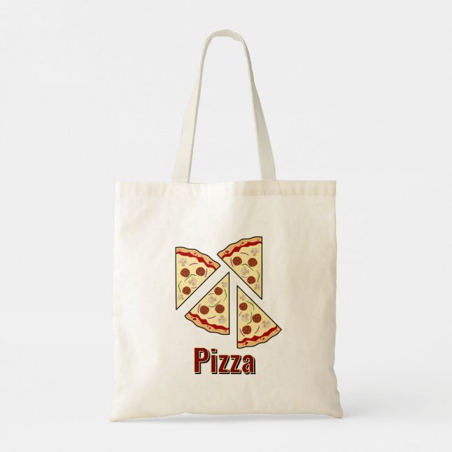 Pizza Älskare Design Tygkasse (Baksida)