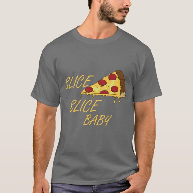 Pizza Älskare Gift Idea, Segce Slice Baby T-Shirt (Framsida)